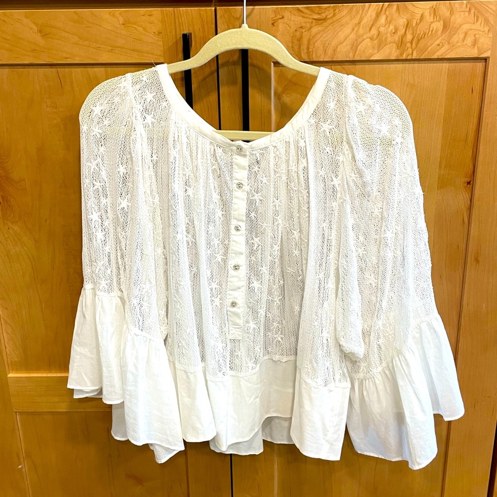 Stunning white sheer top